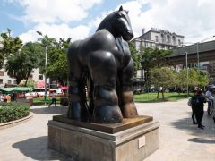 Horse sculpture by Botero